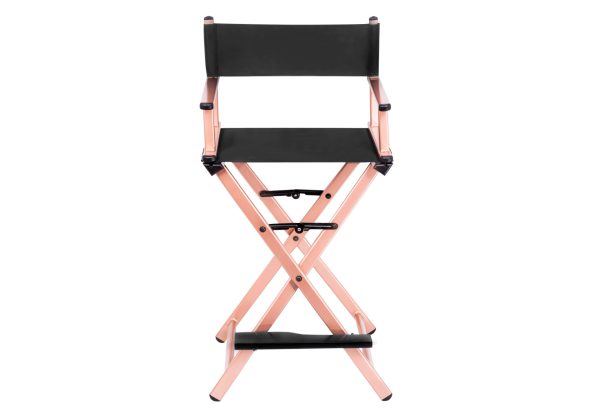Krzesło reżyserskie miedziane dla kosmetyczki