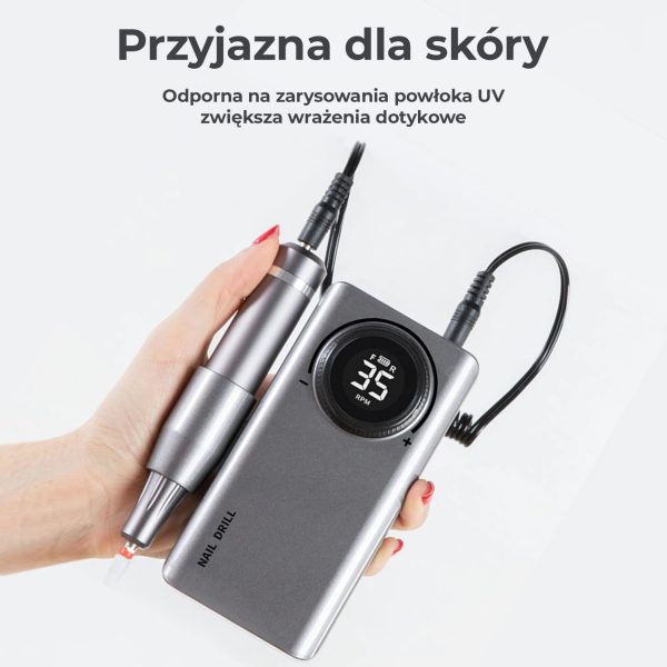 Frezarka - Mobilna - Akumulatorowa do Paznokci, Manicure – 35000RPM